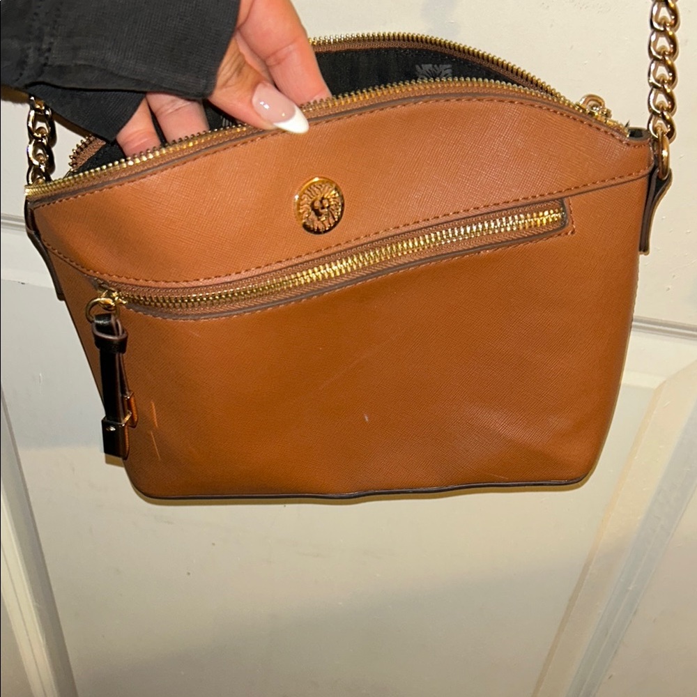 Anne Klein Tan Crossbody Bag